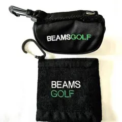 BEAMS GOLF 小物入れ ポーチ カラビナ付き