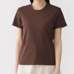 婦人　涼感汗じみしにくいクルーネック半袖Ｔシャツ 無印良品