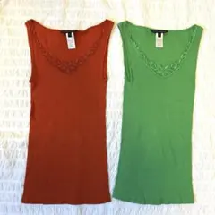 美品✨BANANA REPUBLIC タンクトップ 2枚セット Sサイズのサムネイル
