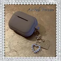 ✦·. 在庫処分ベージュハートチャームAirPods Pro case ⋆.·✦