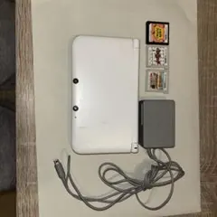p*n様 3DS LL 白 本体 ACアダプター カセット3本付き