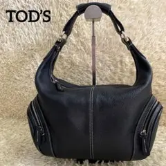 希少 トッズ ハンドバッグ フラップ レザー y2k 肩掛け ウッド TOD'S