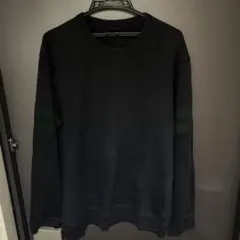 UNIQLO ユニクロ スウェット ブラック XL 実寸L相当 袖ライン