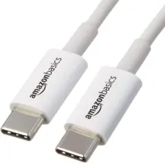 Amazonベーシック USB-C - USB-C ケーブル 1.83mホワイト