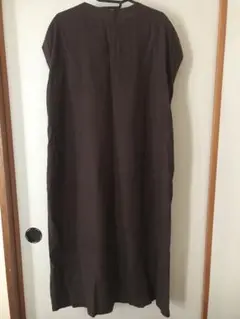 無印良品　ヘンプ　フレンチスリーブワンピース