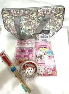 サンリオ　ランチグッズ　保冷バッグ　おにぎりパック　ピック　カップ　箸　お花見