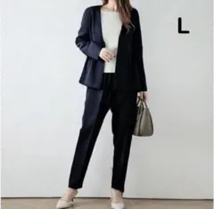 ぺプラムスーツ　事務　授業参観　保育参観　面談　リクルート　L セットアップ