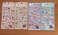 オバケーヌ ドロップシール 立体シール 4個セット