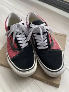vans バンズ スニーカー メンズ 26cm ピンク 柄 チェック