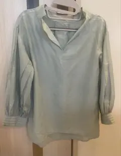 Babylon バビロン　ミントグリーン 五分袖シャツ 38