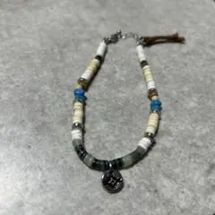 【新品】ビーズとチャームの調整可能アンクレット