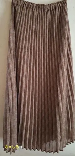 アースミュージックアンドエコロジー プリーツスカート ロングスカートフリーサイズ
