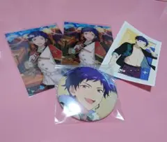 あんスタ　伏見弓弦　カード　ステッカー　缶バッジ　セット