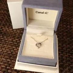Canal 4℃　シルバーネックレス　ハートモチーフ