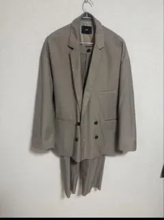 HARE BIGダブルテーラードジャケット スラックス　セットアップ　ベージュ