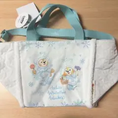 ディズニー 新品 ダッフィーのホワイトウィンタータイムワンダーズ トートバッグ