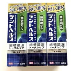 덴트 헬스 치조농균 토탈 케어 언폴리시드 젤 85g x 3