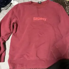 Stüssy 赤色 トレーナー Mサイズ