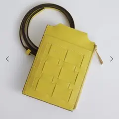 新品☆ORSETTO イエロー レザーショルダーバッグのサムネイル