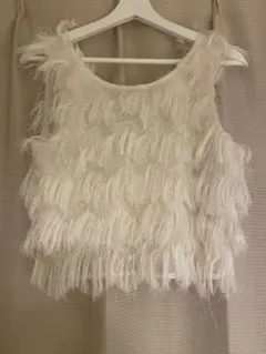 zara トップス　ベスト　レイヤード　重ね着