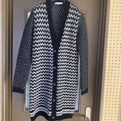 マックスマーラ白タグ　　カシミヤ ロングニットカーディガン　美品