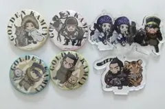 ゴールデンカムイ 缶バッジ＋アクリルスタンドキーチェーンセット