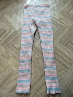 monmini ストライプ スパッツ2ＸＬ135センチ