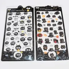 ★３Ｄシール２枚セット★ぷくぷくシール★ぷっくりデザイン★Ｅ４３