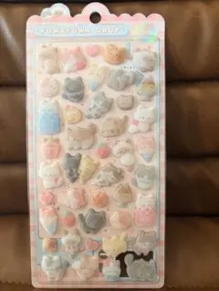 【正規品】ボンボンドロップシール ふわふわドロップ ねこねこふわふわ オリジナル