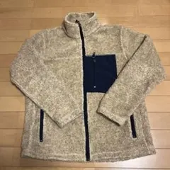 フリースジャケット ベージュ ネイビー wild1