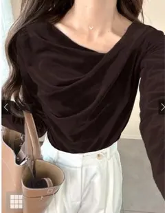 GRL dk1261 3wayドレープカシュクールトップス