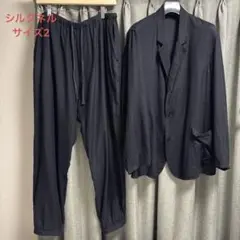COMOLI シルクネルジャケット ドローストリングパンツ セットアップのサムネイル