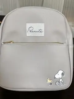 【新品プライズ】スヌーピー　PVCミニリュックサック2［ライトグレー］