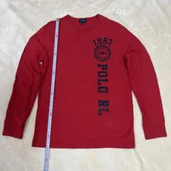 POLO ラルフローレン ロンT 160 L(14-16) 赤 長袖