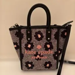 Kate Spade New Yorkエラミニトート2wayヘリンボーンフラワー