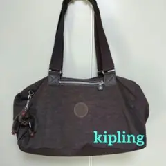 ⭐軽いです✨Kipling ブラウン ショルダーバッグ✨
