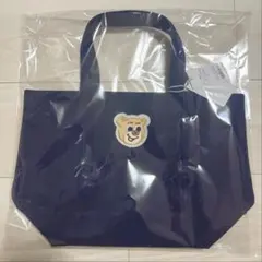 FEILER フェイラー オールドテディ ワッペントートバッグ小 ネイビー