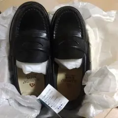 【短時間　２度着用のみ】HARUTA KIDS ローファー18cm ブラック