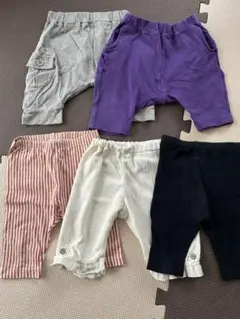 半ズボン女の子80サイズ　 5点まとめ売り