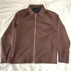 【秋ピッタリ!】ブラウン ダブルジッパー付き ジャンパー