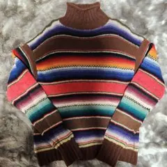 90's polo country ポロカントリー マルチカラー ボーダーニット