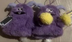 ホイッピ&ラッピ　フィンガーパペット　マスコット　ぬいぐるみ　2点セット