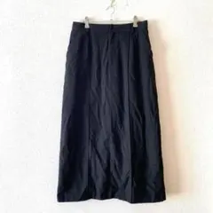 ☆【シックスタイル】タイトスカート ピンタック バックスリット 後ろゴム LL