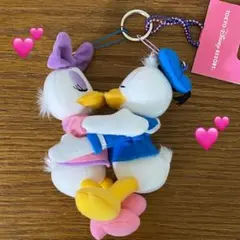 【未使用】ディズニーリゾート　ドナルドダック　デイジー　マスコットキーホルダー