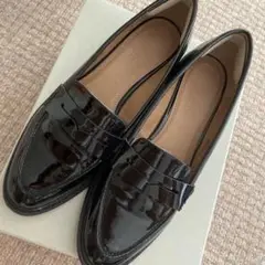 asos エナメル　ローファー　ロンドン購入　サイズ6 ブラック