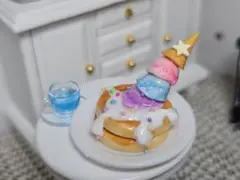 SALE【ミニチュア】とろけるアイスのパンケーキ①