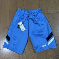 【新品未使用】レトロPUMA ハーフパンツ M ライトブルー日本製