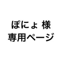 ぽにょ 様専用ページ