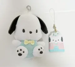 ポチャッコ　ぬいぐるみキーホルダーとおまもり　2点セット