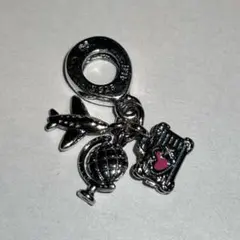 Pandoraトラベル　飛行機　シルバー　チャーム　パンドラ
